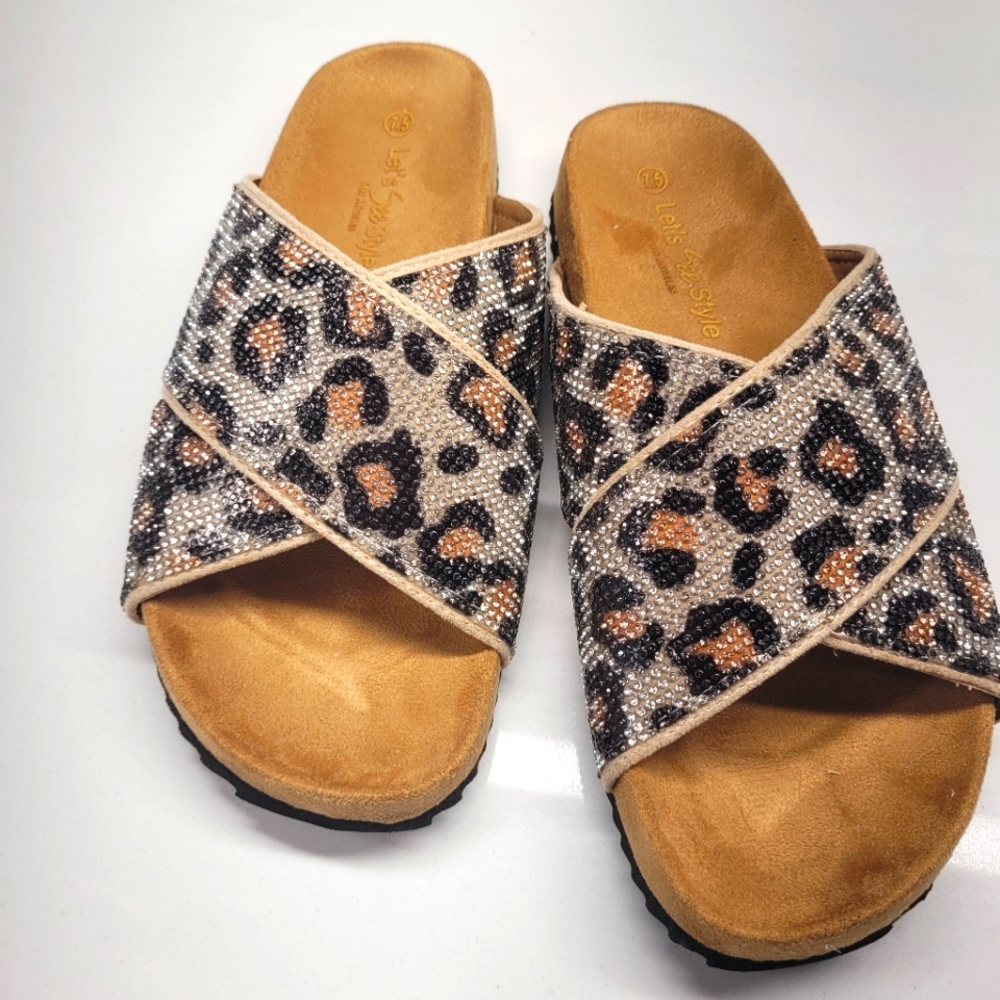 Leopard stone Sparkle sandal